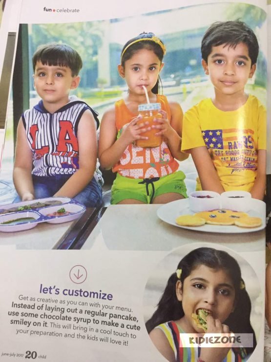 Kid modelling photoshoot