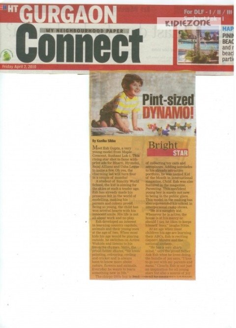 Kid modelling photoshoot